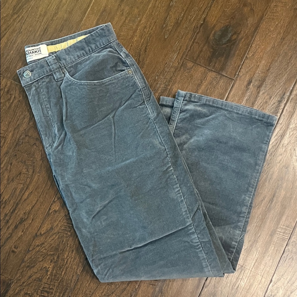 Mountain Khakis Men's Corduroy Pants in Gray 34x30 EUC